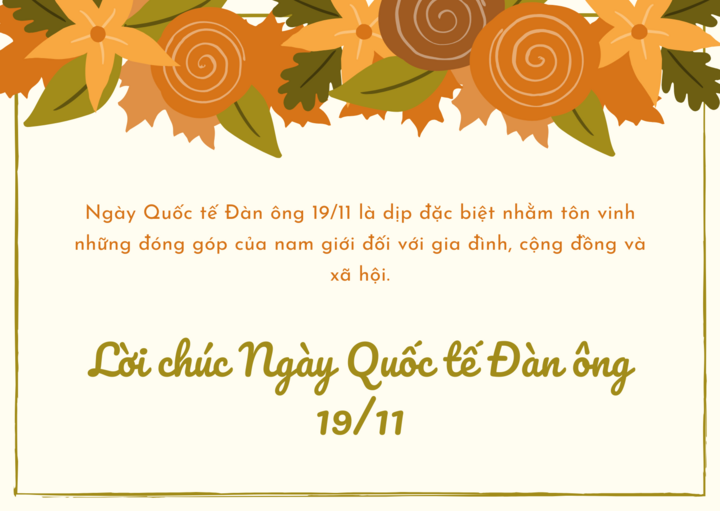 [+99] Lời chúc Ngày Quốc tế Đàn ông 19/11 hay và độc đáo