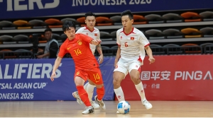 Thắng đậm Trung Quốc, đội tuyển futsal Việt Nam giữ vững ngôi đầu bảng E