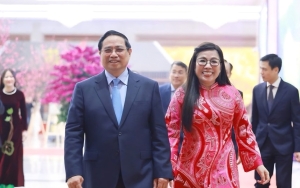 Thủ tướng Phạm Minh Chính chủ trì chiêu đãi Đoàn ngoại giao tại Việt Nam