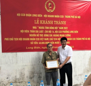 Căn nhà ấm tình đồng đội Căn nhà ấm tình đồng đội